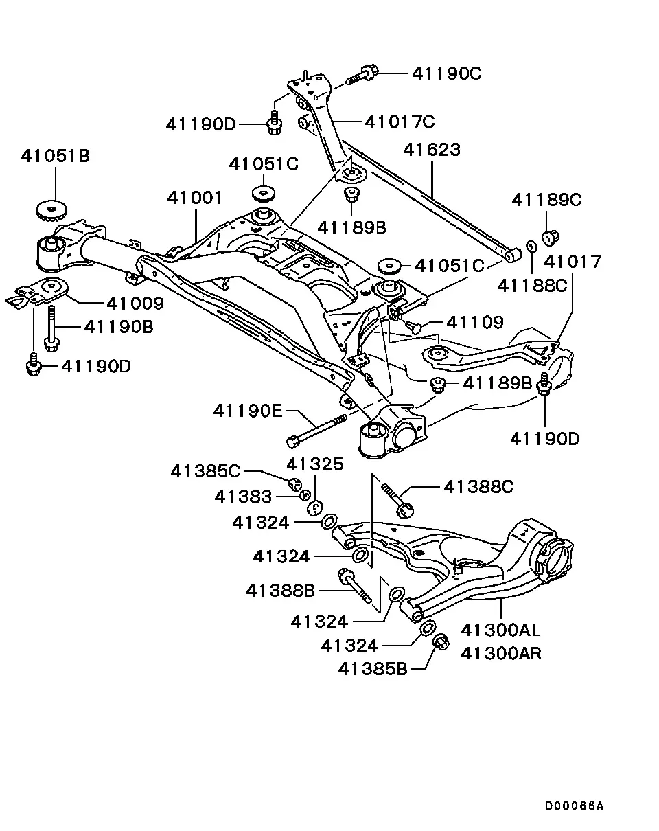 Rear Suspension Arms diagram