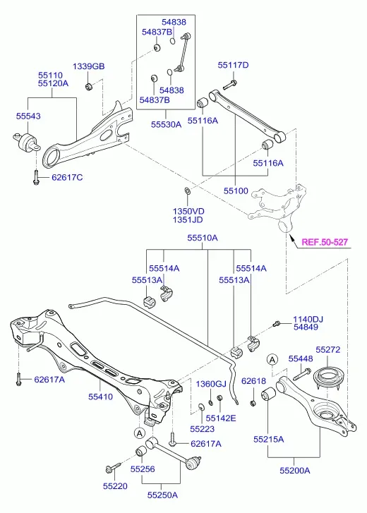 Rear Suspension Arms diagram