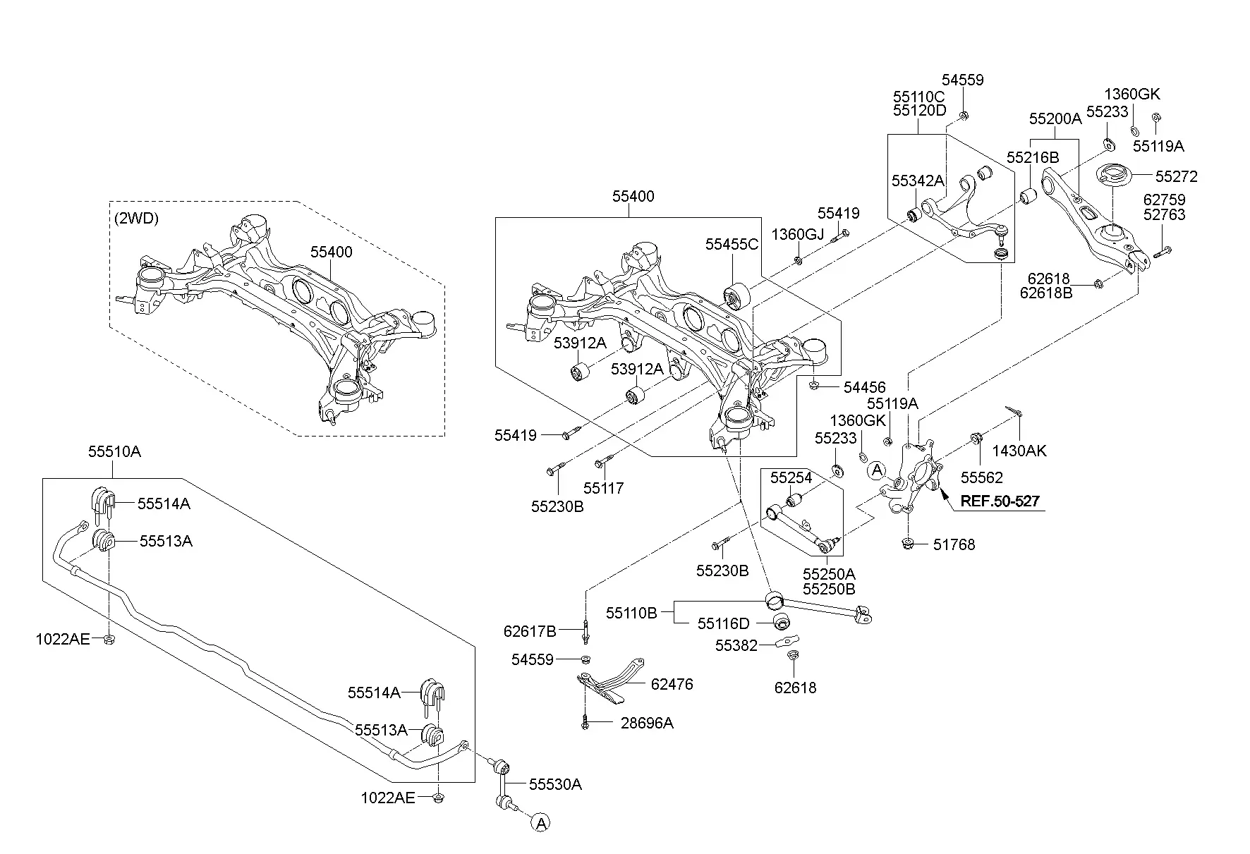 Rear Suspension Control Arms diagram