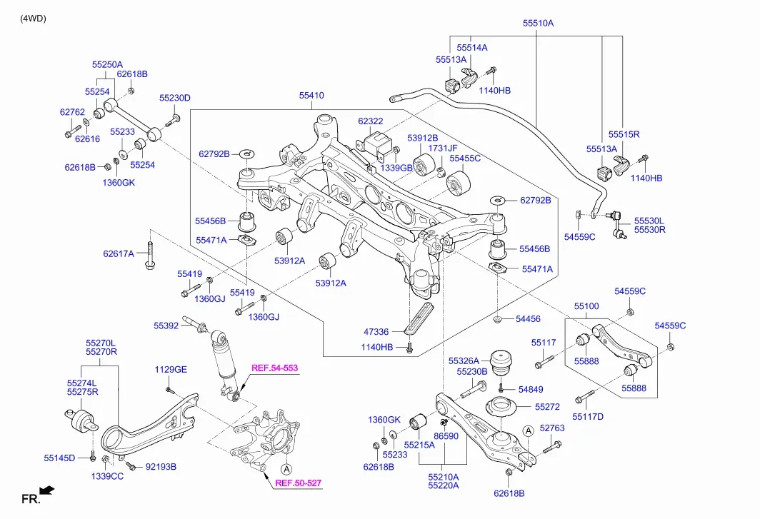 Rear Suspension Arms diagram