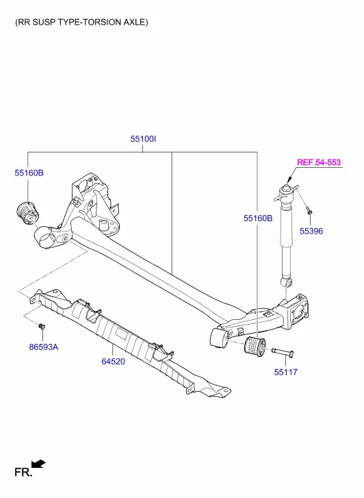 Rear Suspension Arms diagram