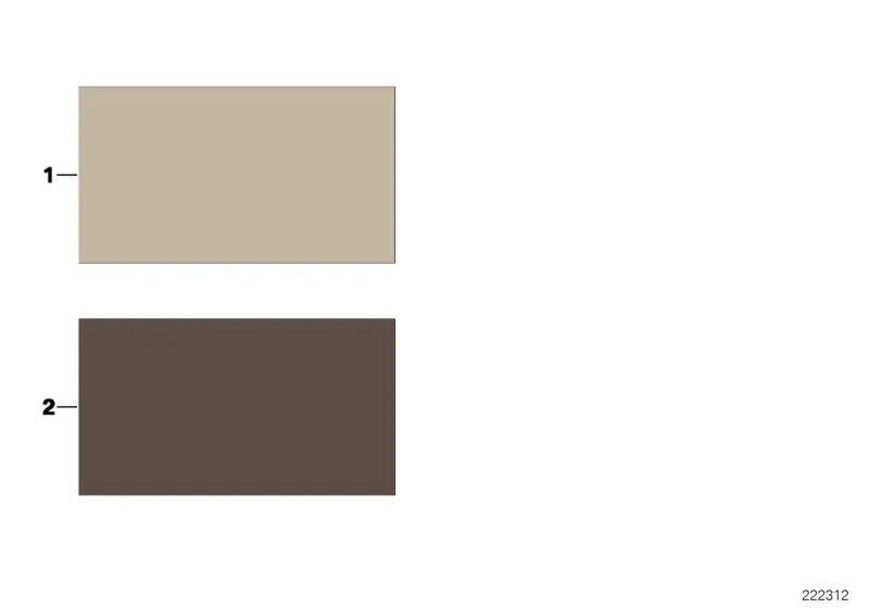 Схема «Sample page, interior trim colours 2»