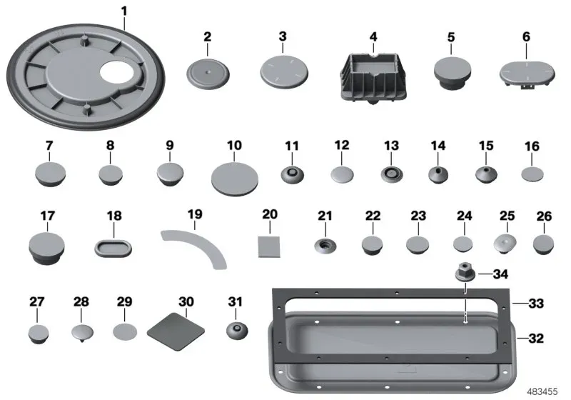 Plugs and seals diagram