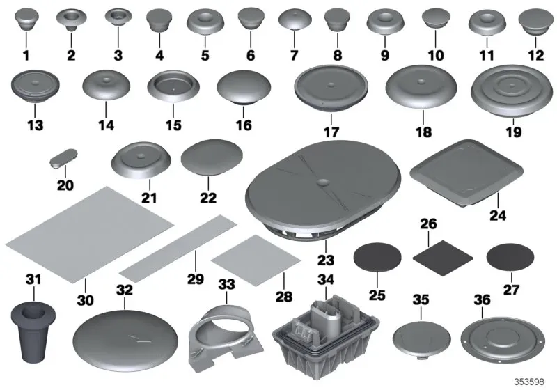 Plugs and seals diagram