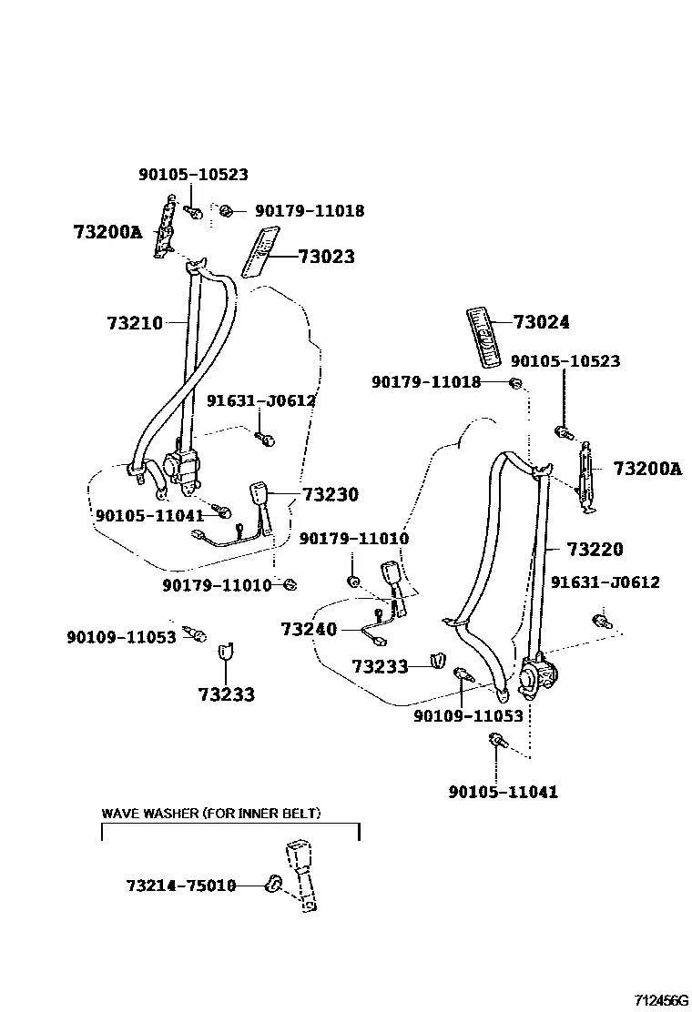 Seat belt diagram