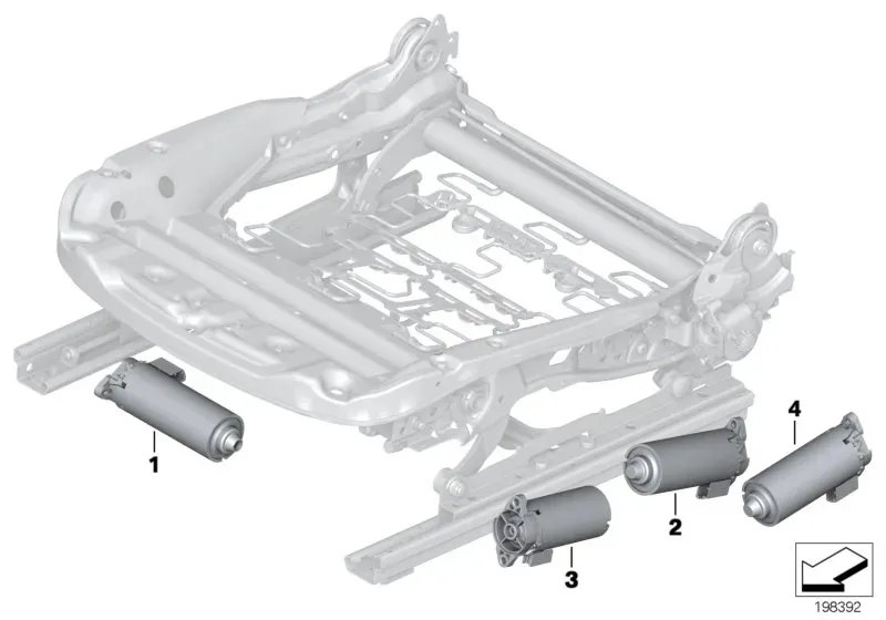 Front seat electric drive diagram