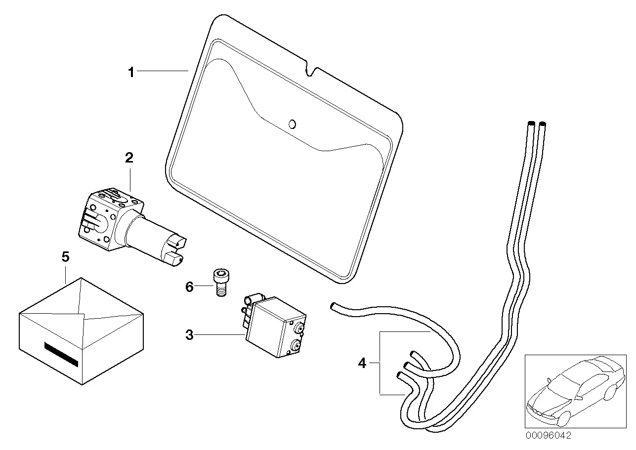 Front seat lumbar support diagram