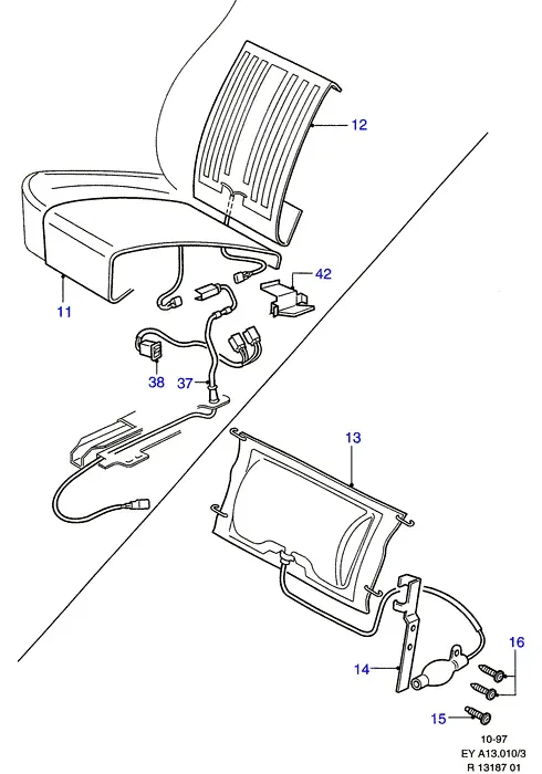 Front seat diagram
