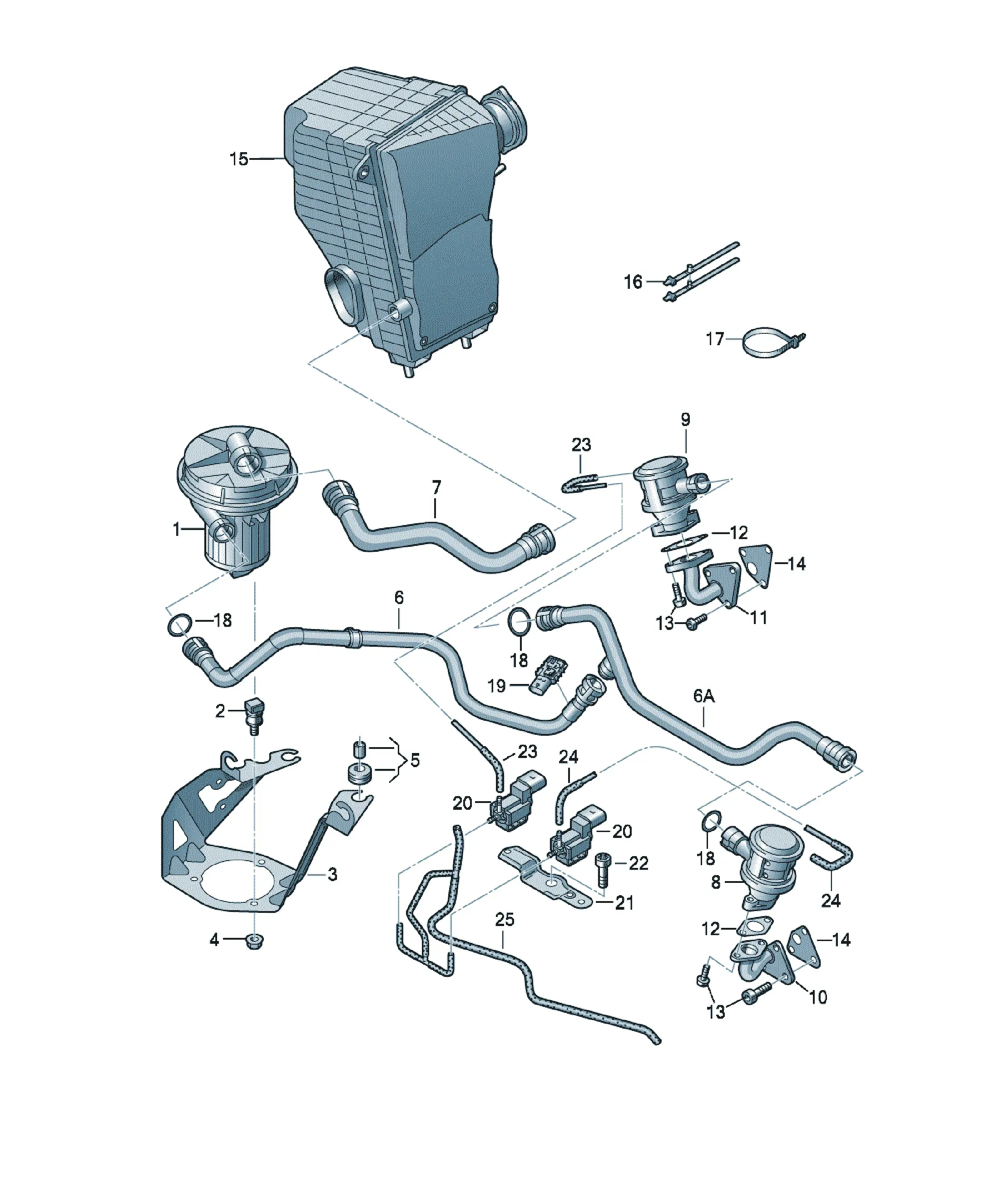 Secondary air injection system diagram