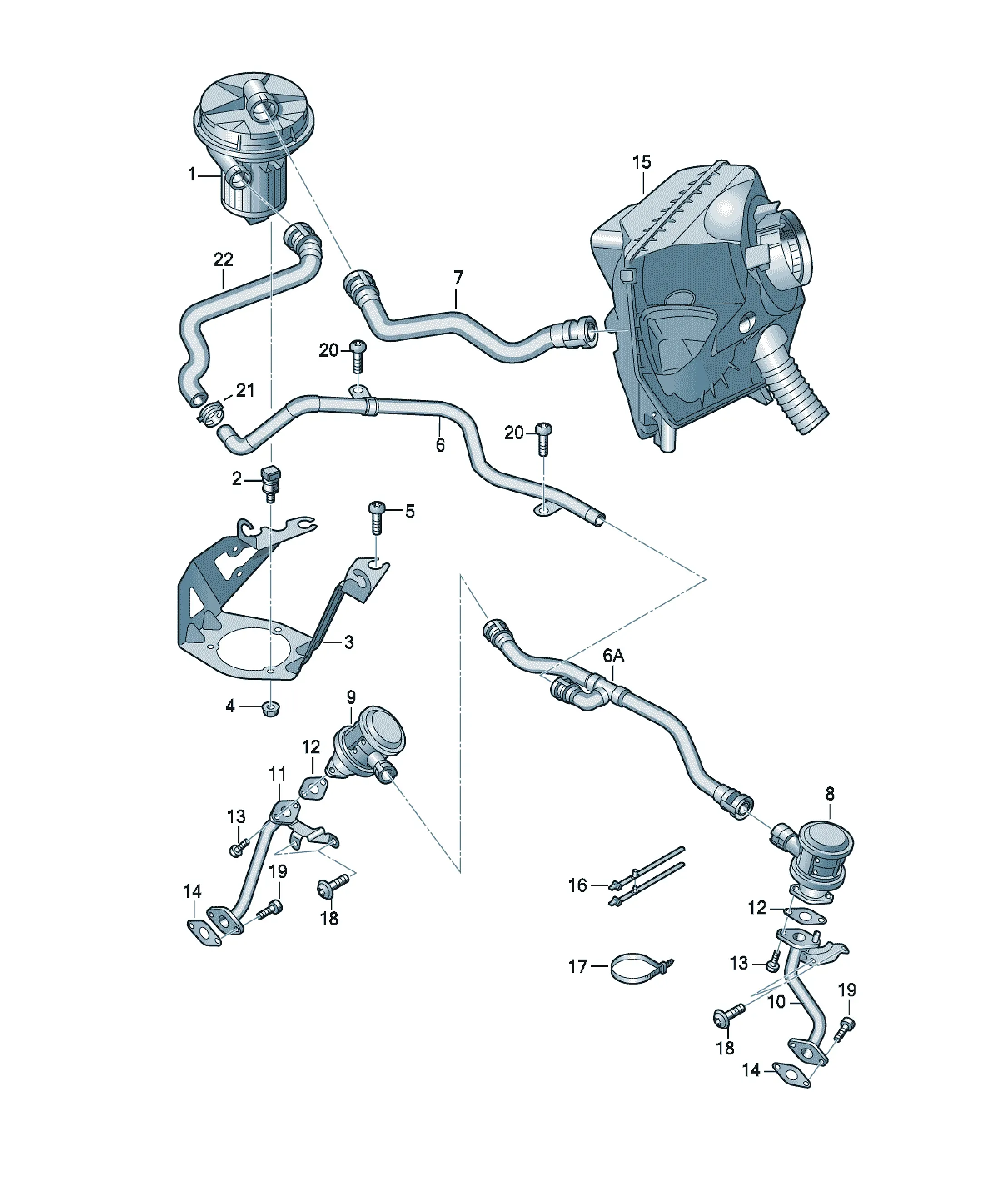 Secondary air injection system diagram
