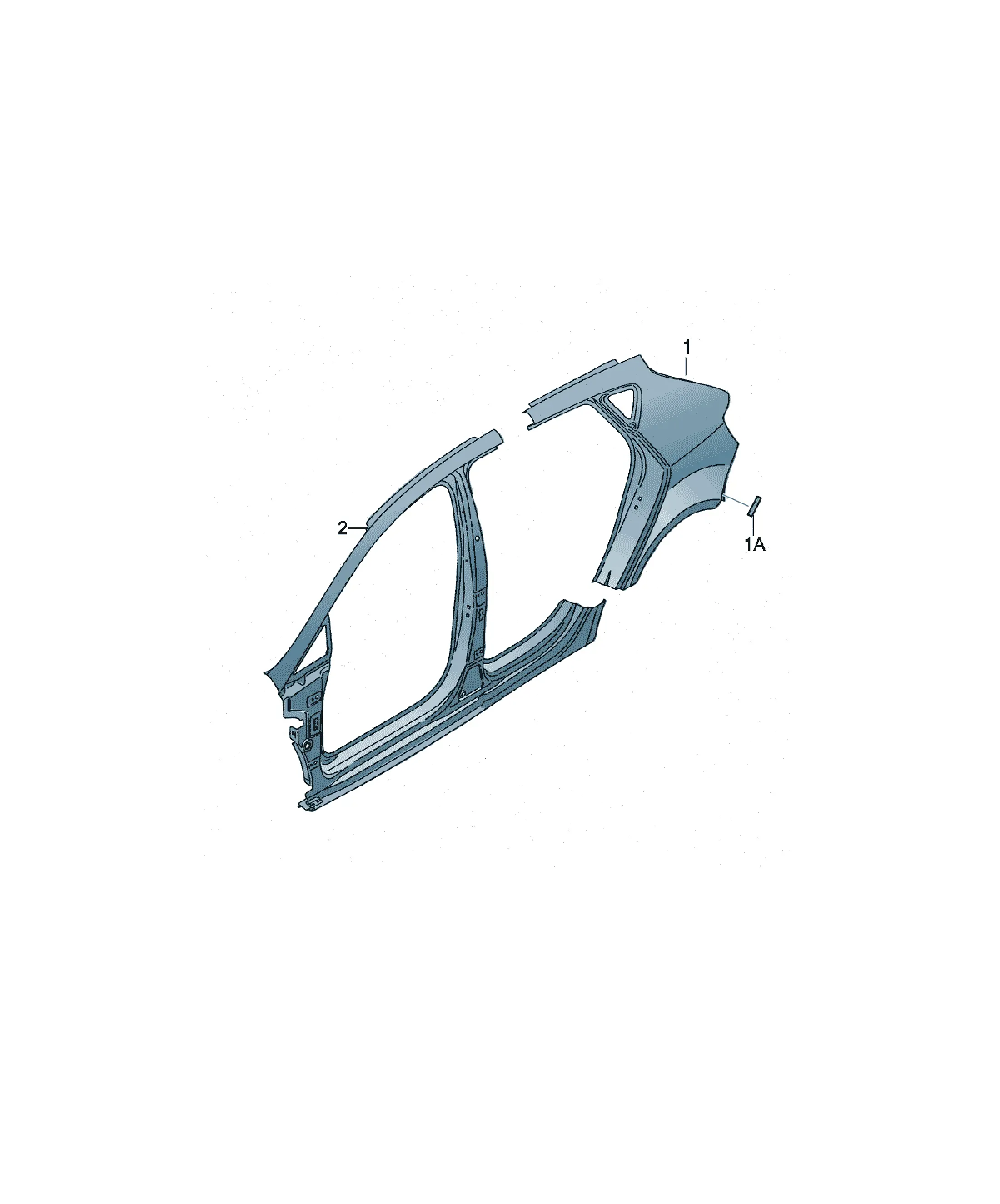 Side body panels diagram