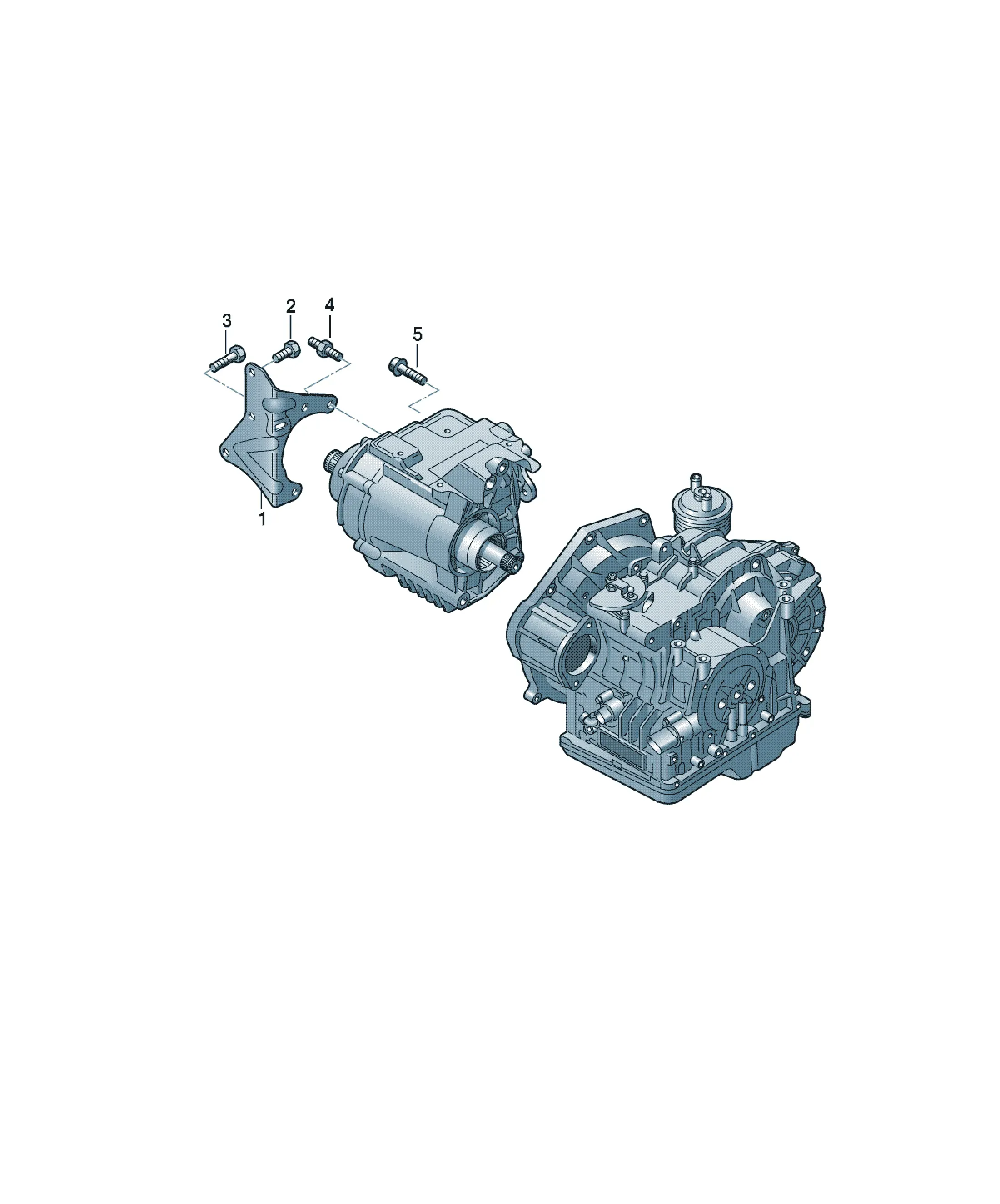 Transfer case mounting diagram