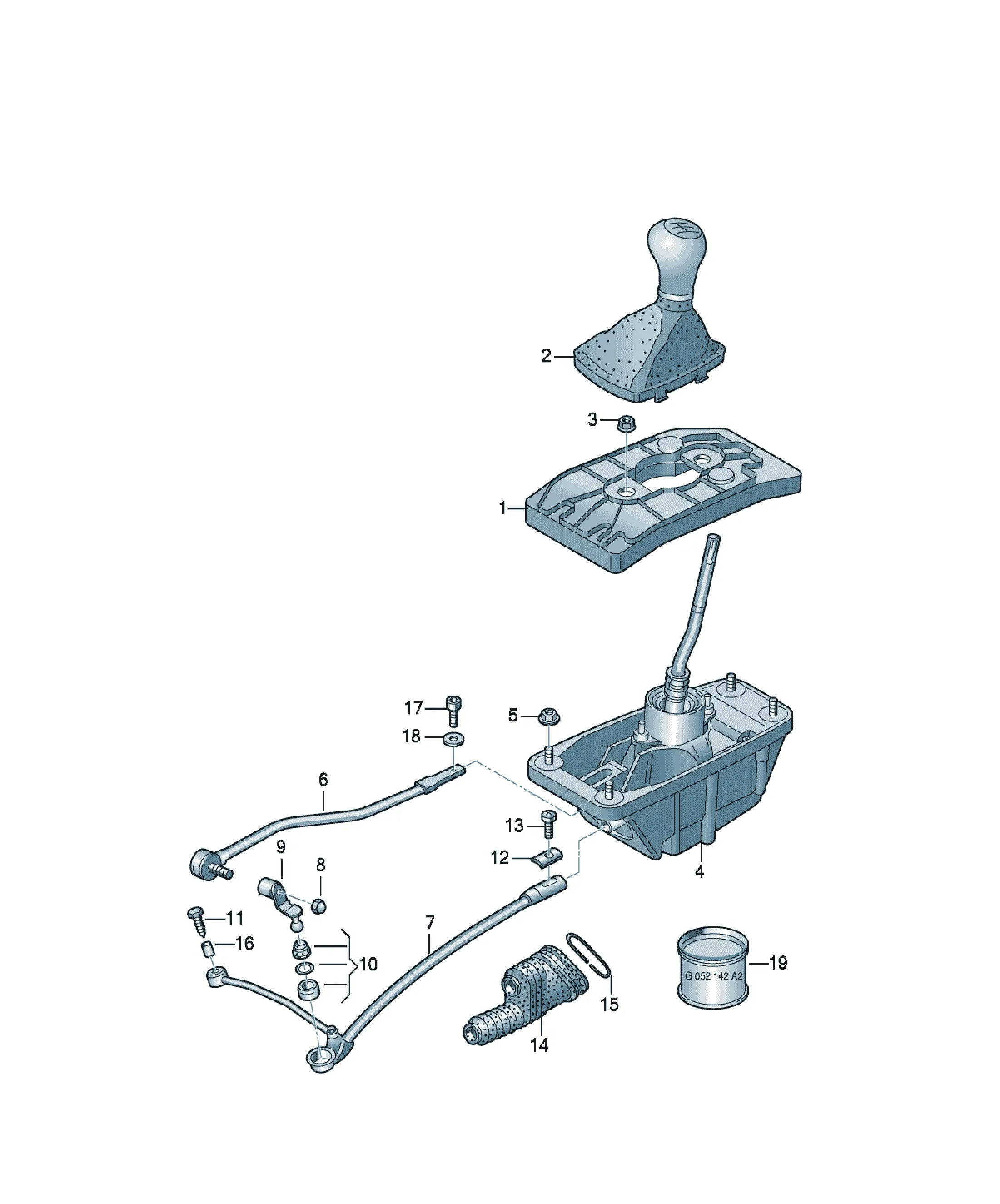 Gear shift mechanism diagram