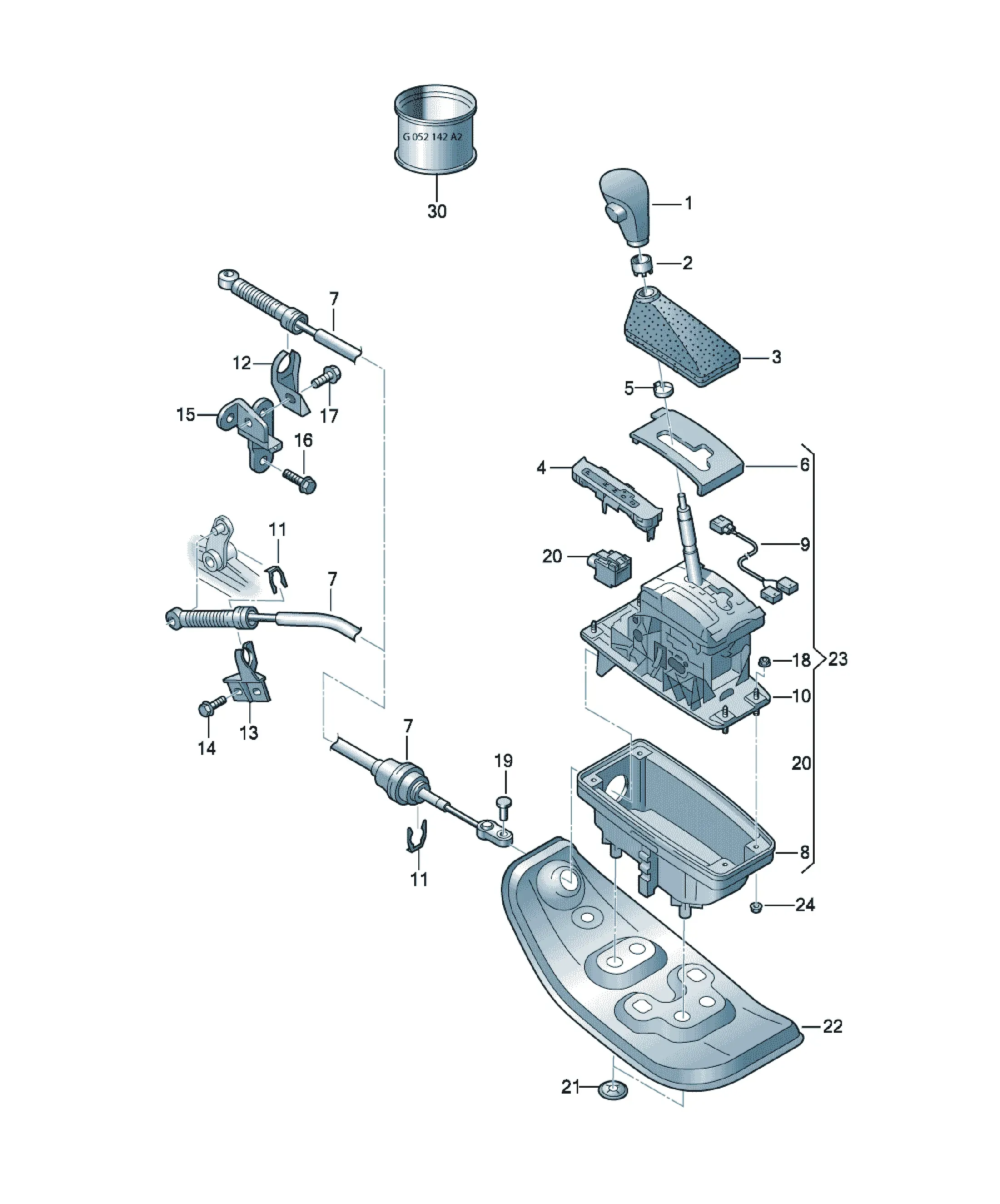 Gear shift mechanism diagram