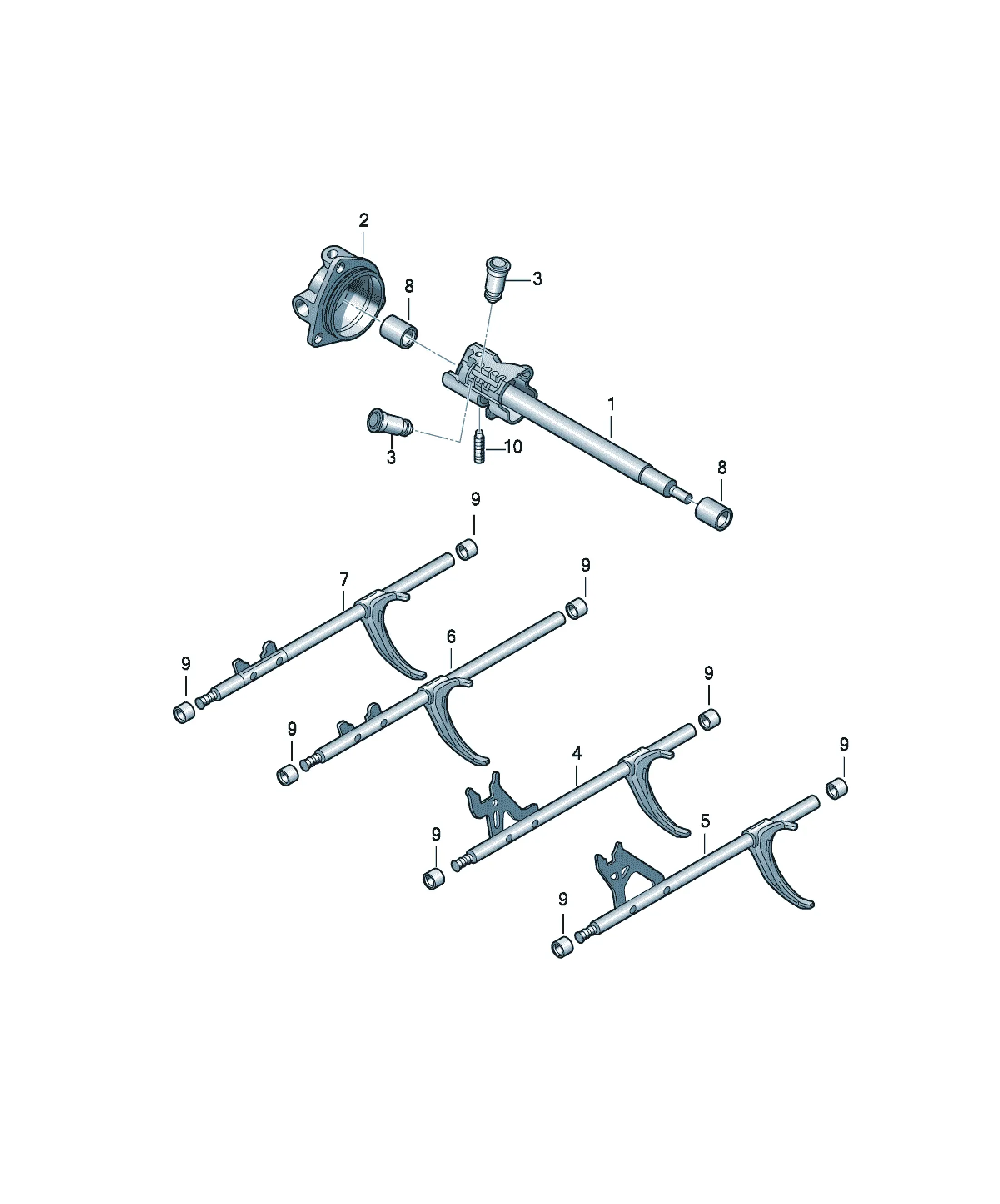 Selector shaft diagram