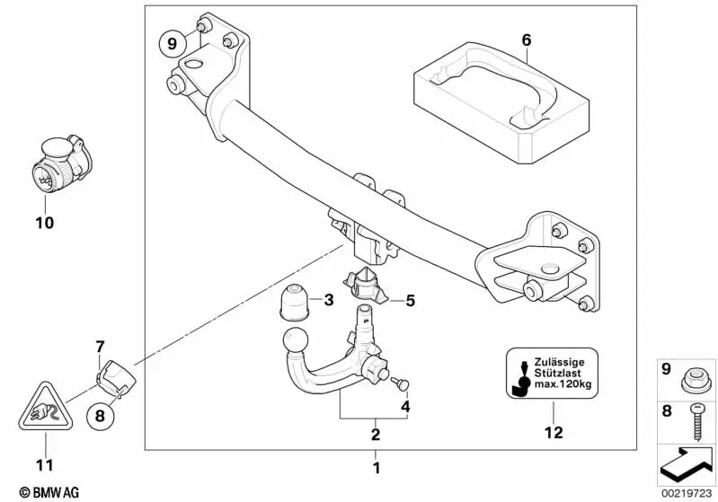 Съёмное тягово-сцепное устройство diagram