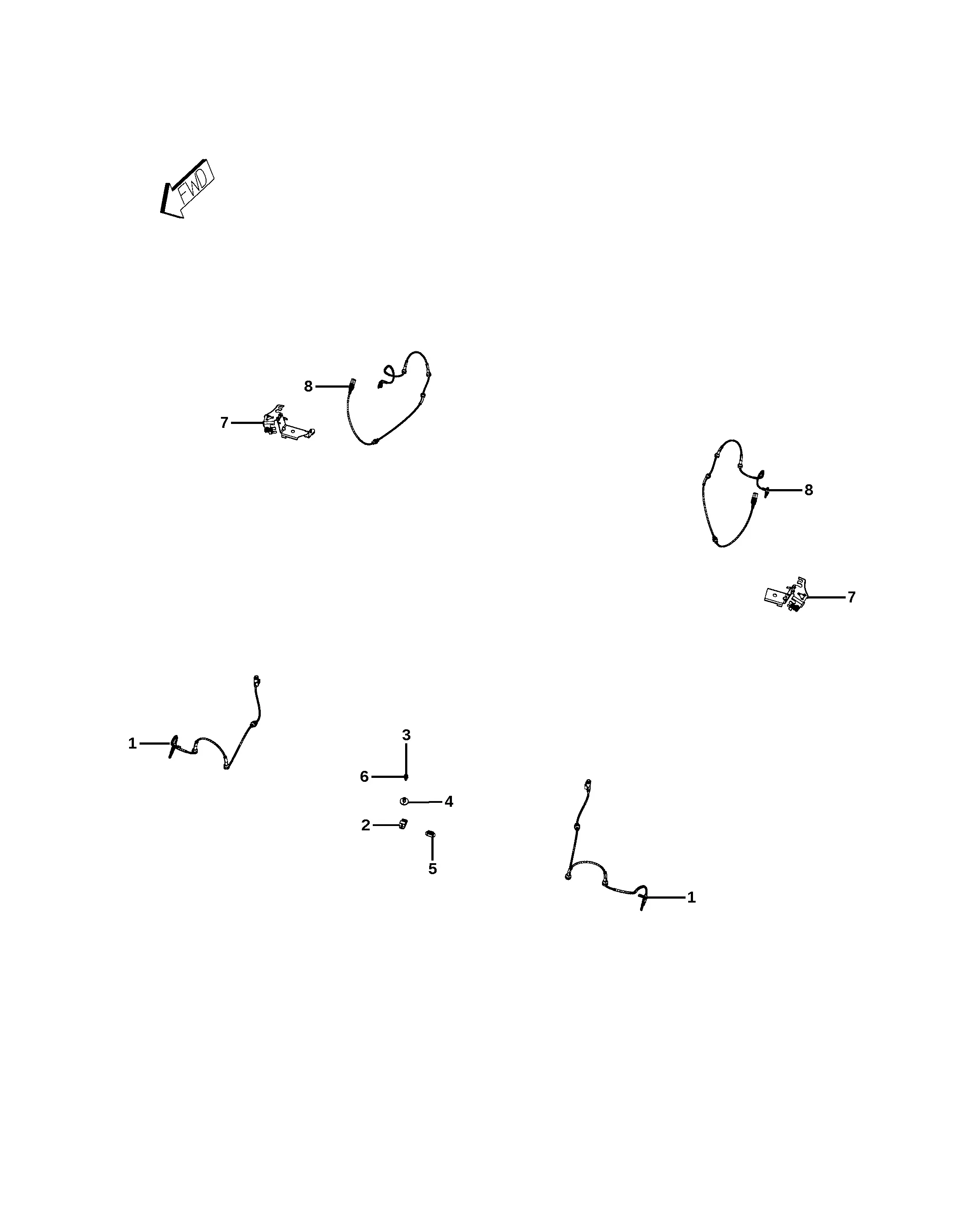 Brake sensors diagram