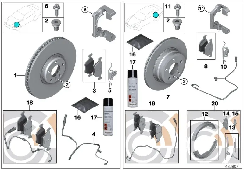 Brake system diagram