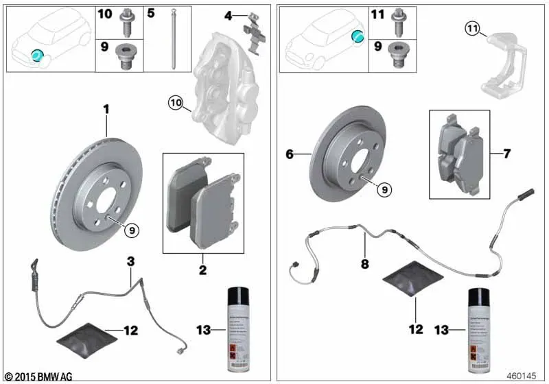 Brake Service Kit diagram