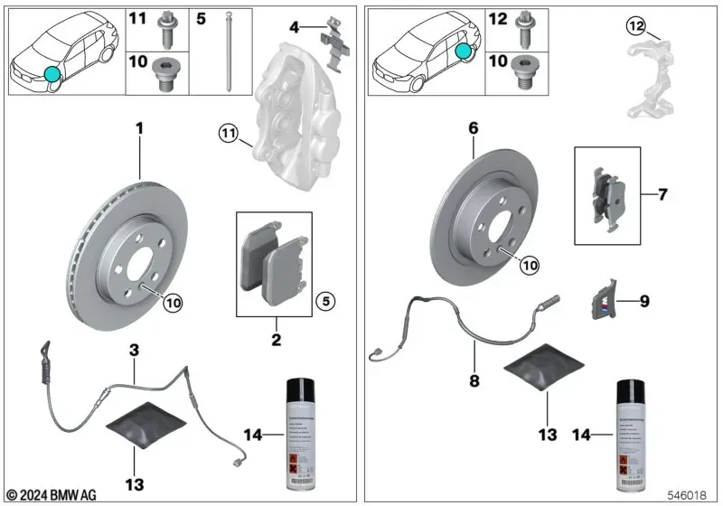 Brake Service Kit diagram