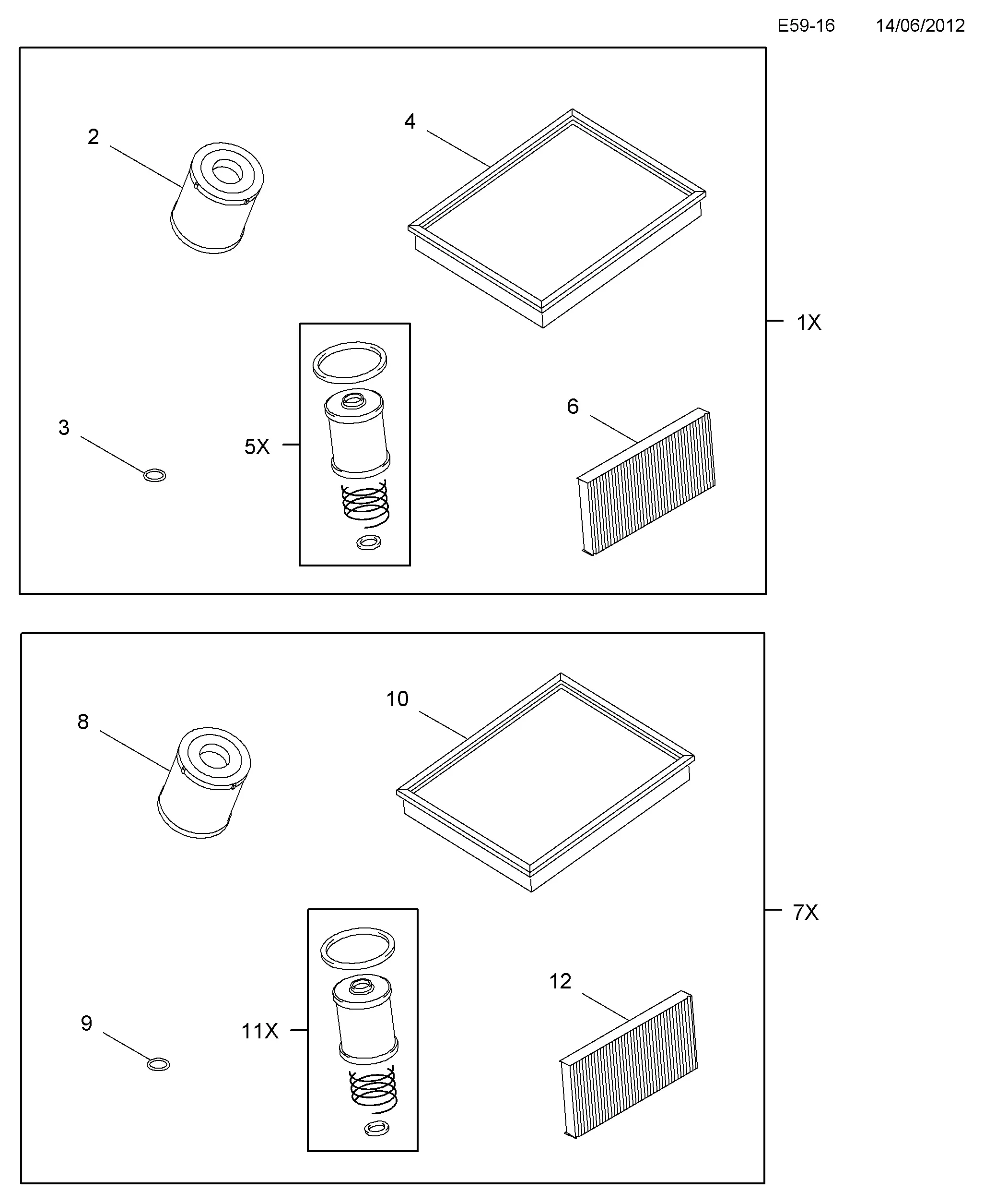 Service Filter Kit diagram