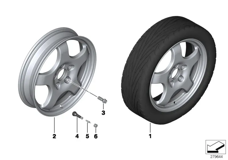 Spare wheel diagram