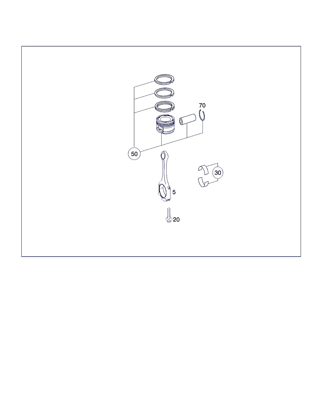 Connecting Rod and Piston diagram