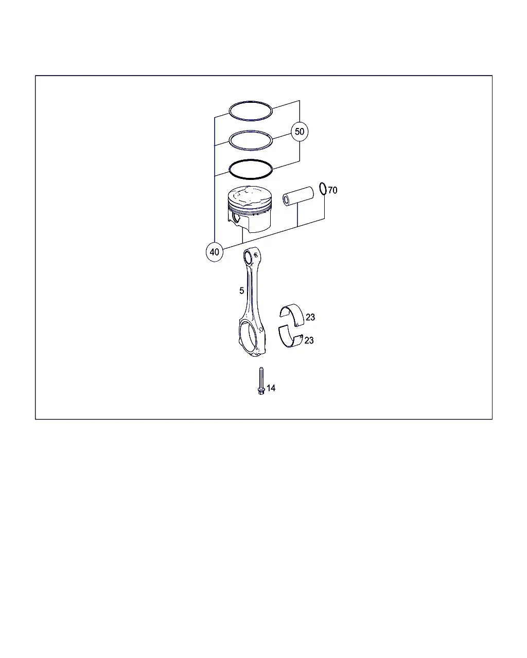 Connecting Rod and Piston diagram