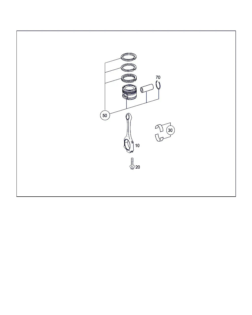 Connecting Rod and Piston diagram