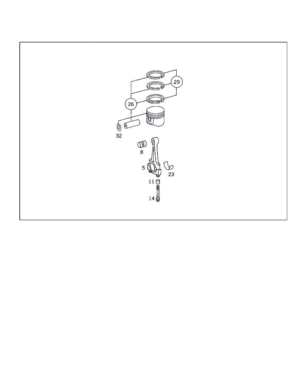 Connecting Rod and Piston diagram