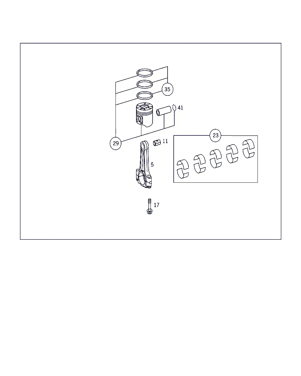 Connecting Rod and Piston diagram