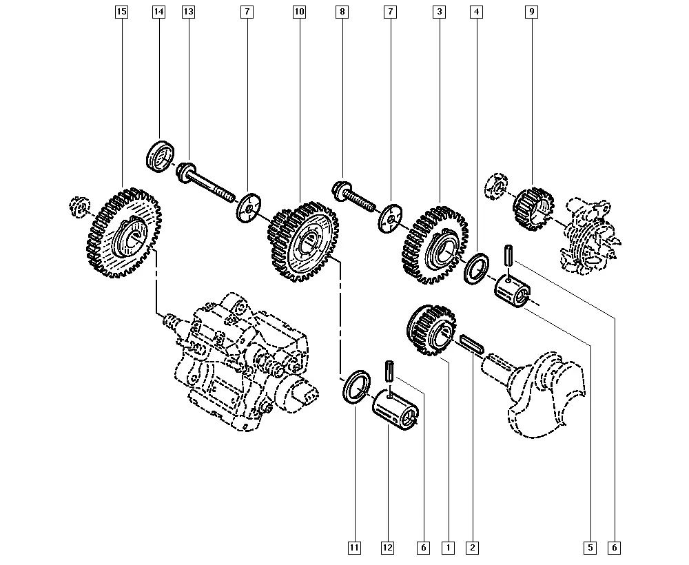 Timing Gears diagram