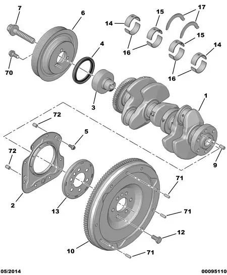 Crankshaft Pulley diagram