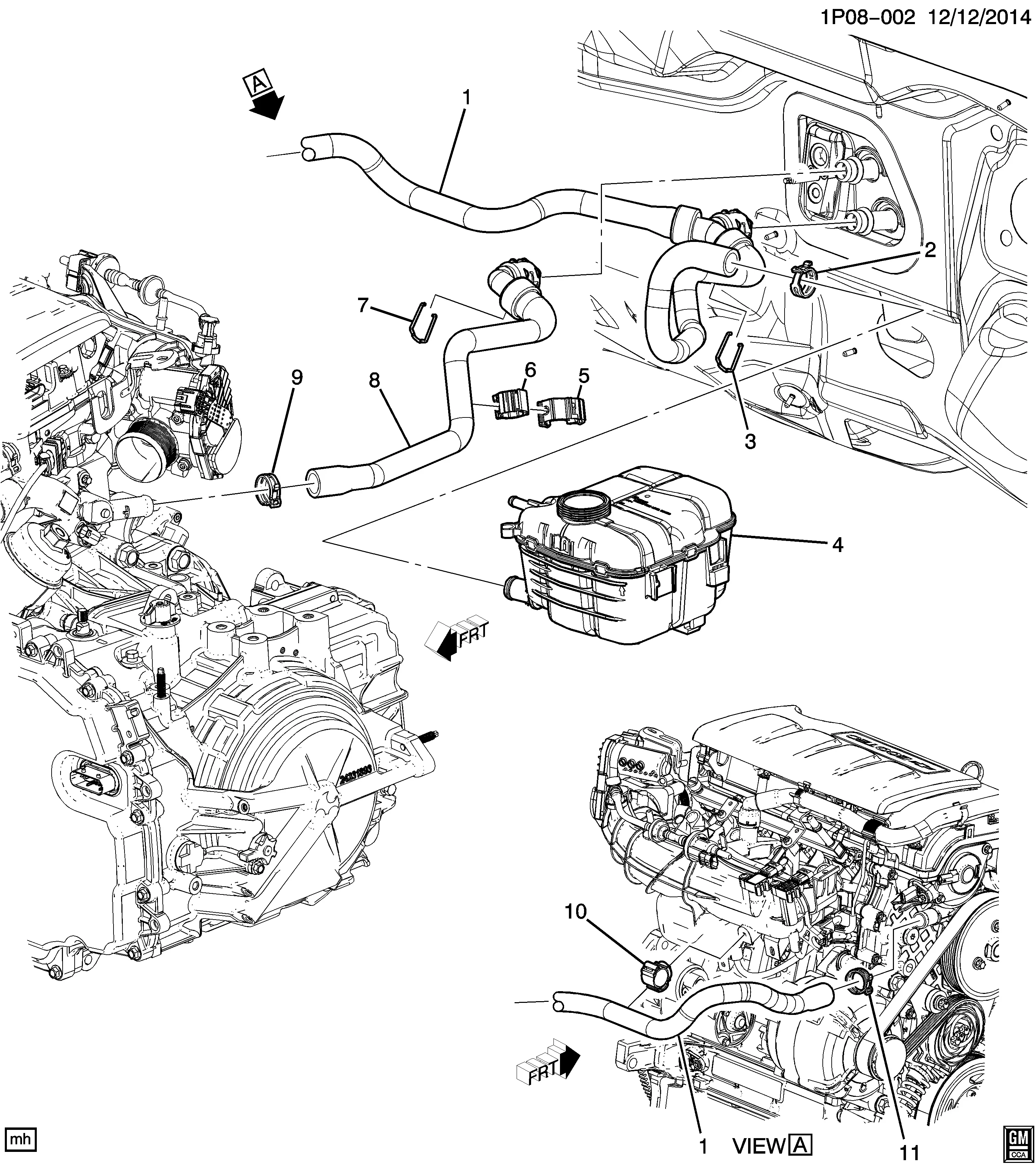 Heater Hoses and Pipes diagram