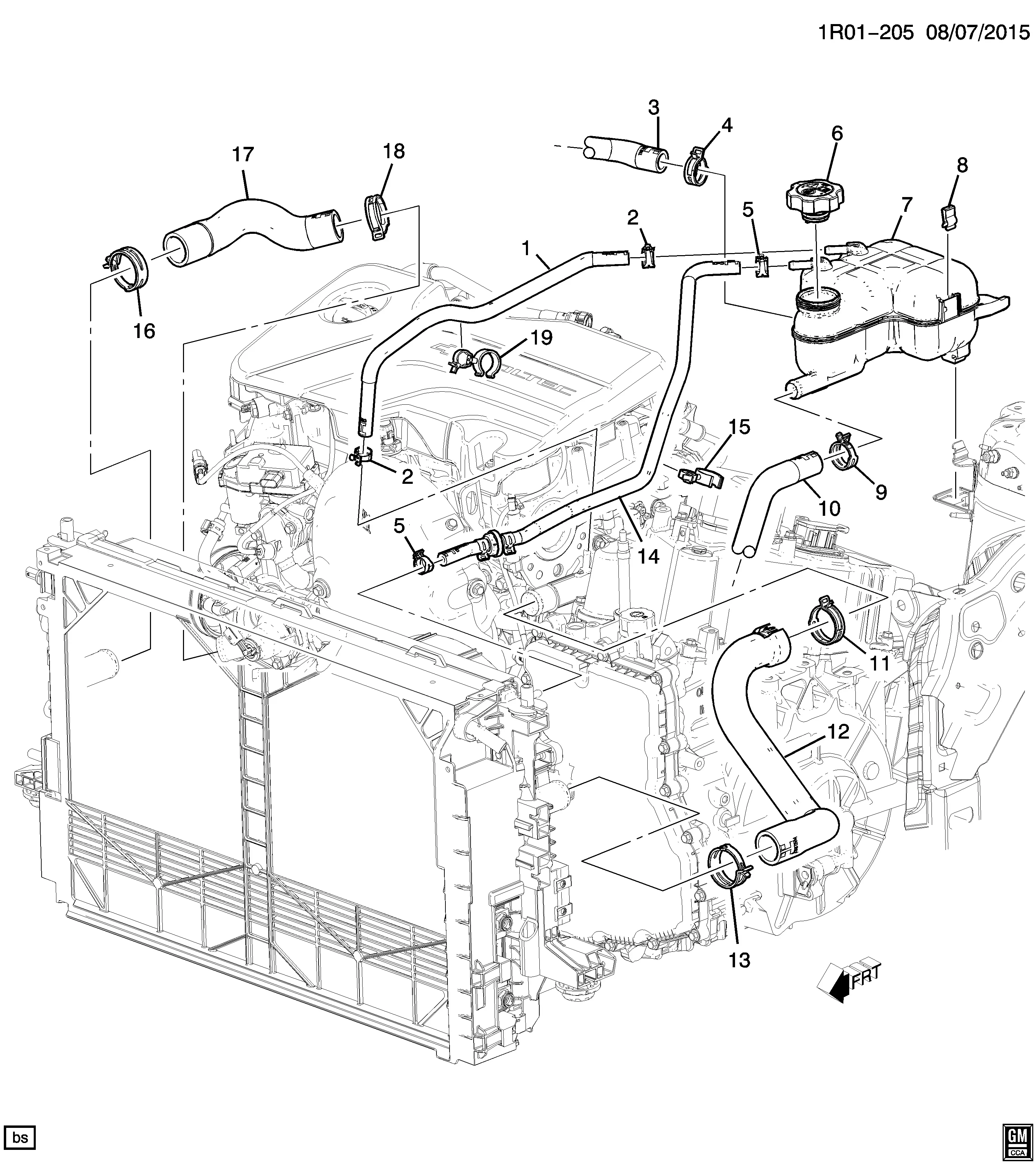 Radiator Hoses and Pipes diagram