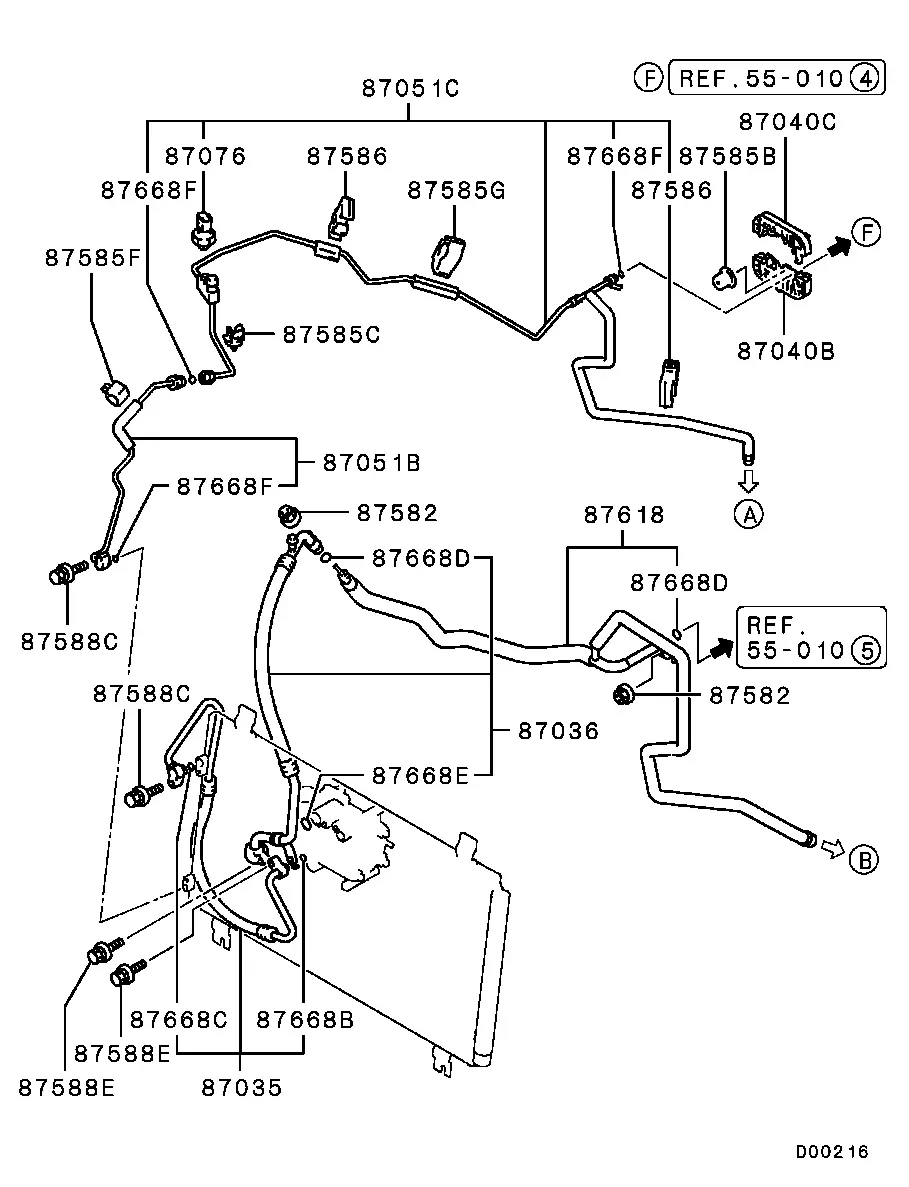 A/C Compressor Hoses diagram