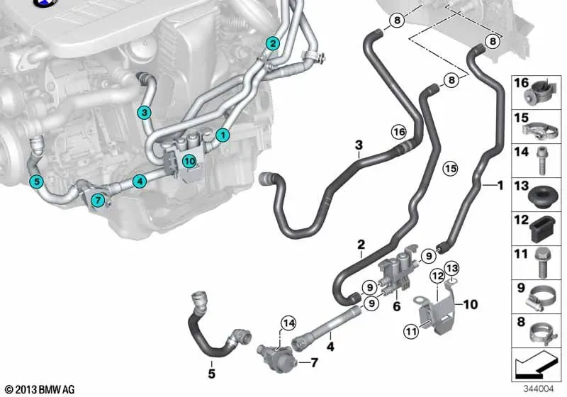 Coolant Hoses diagram