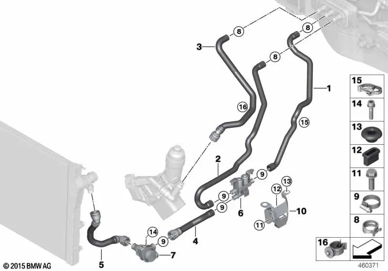 Coolant Hoses diagram