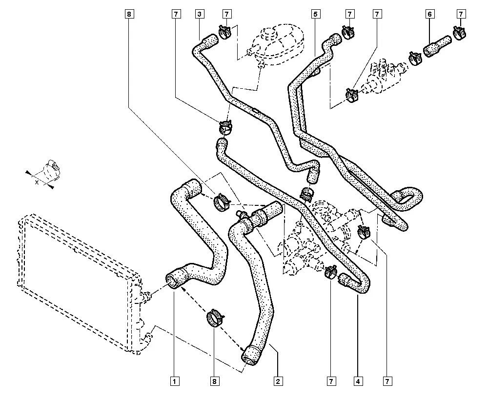 Radiator Hoses diagram