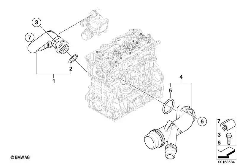 Cooling System Hoses diagram