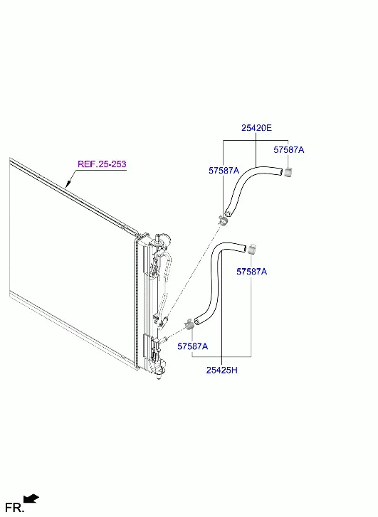 Cooling System Hoses diagram