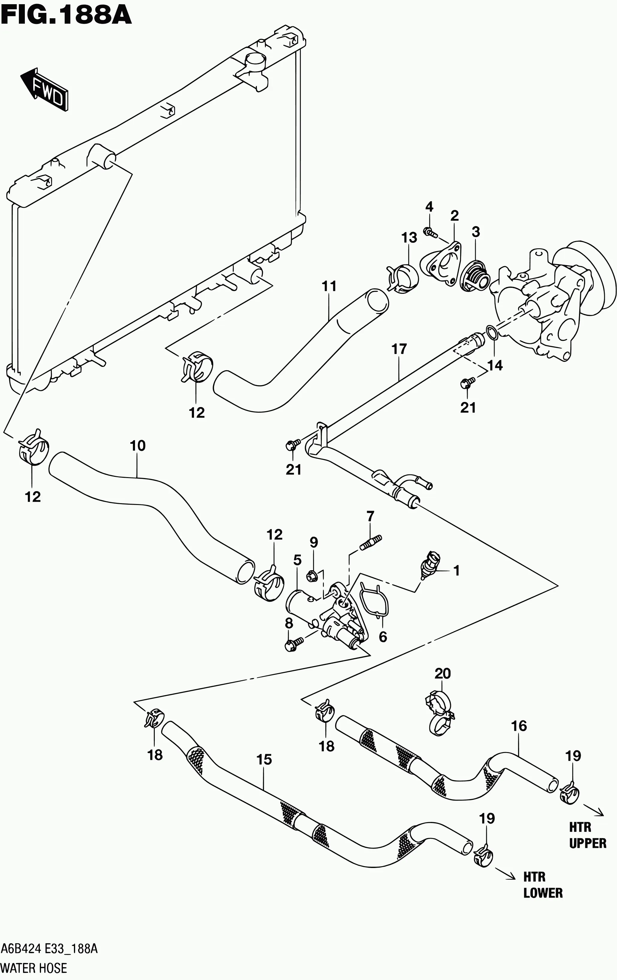 Cooling System Hoses diagram