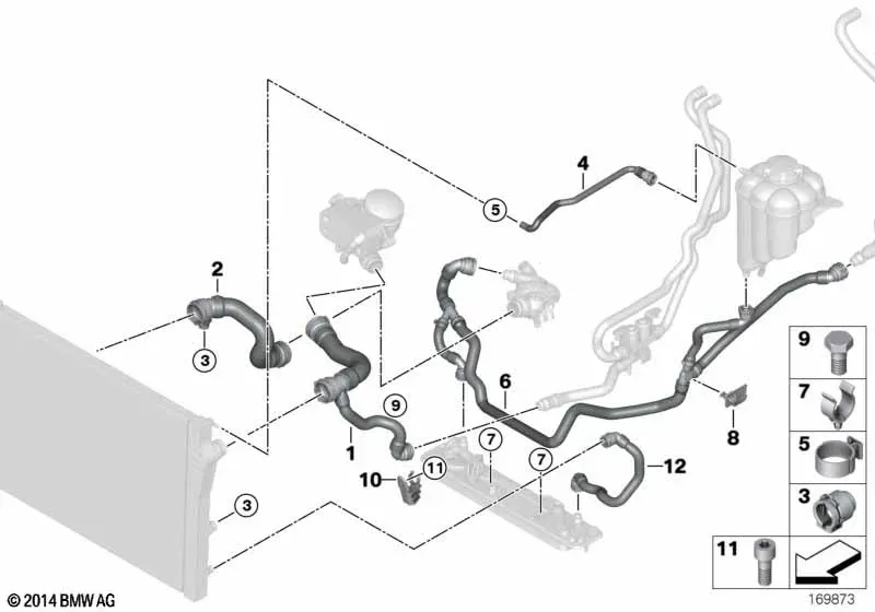 Cooling System Hoses diagram