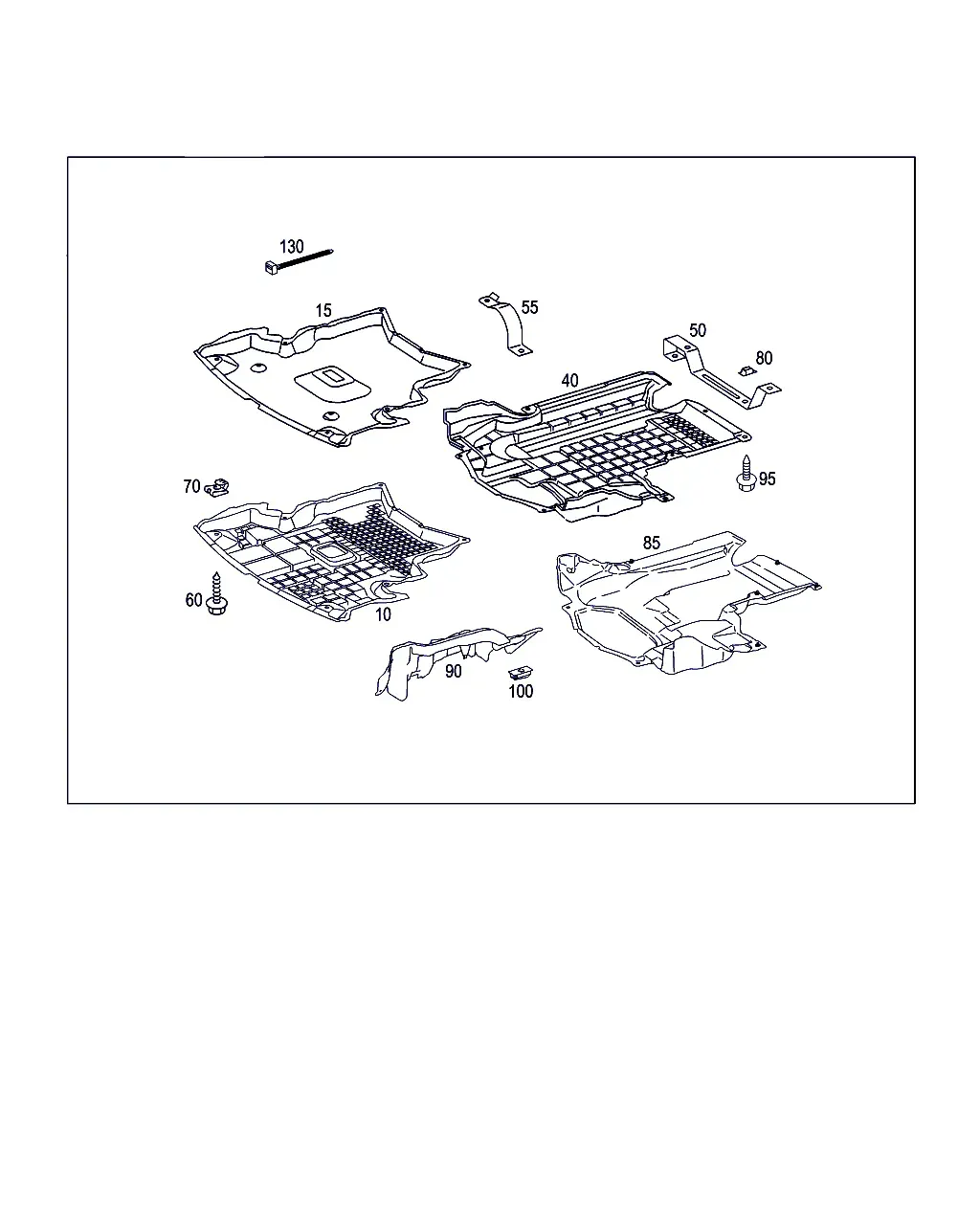 Engine Sound Insulation Cover diagram