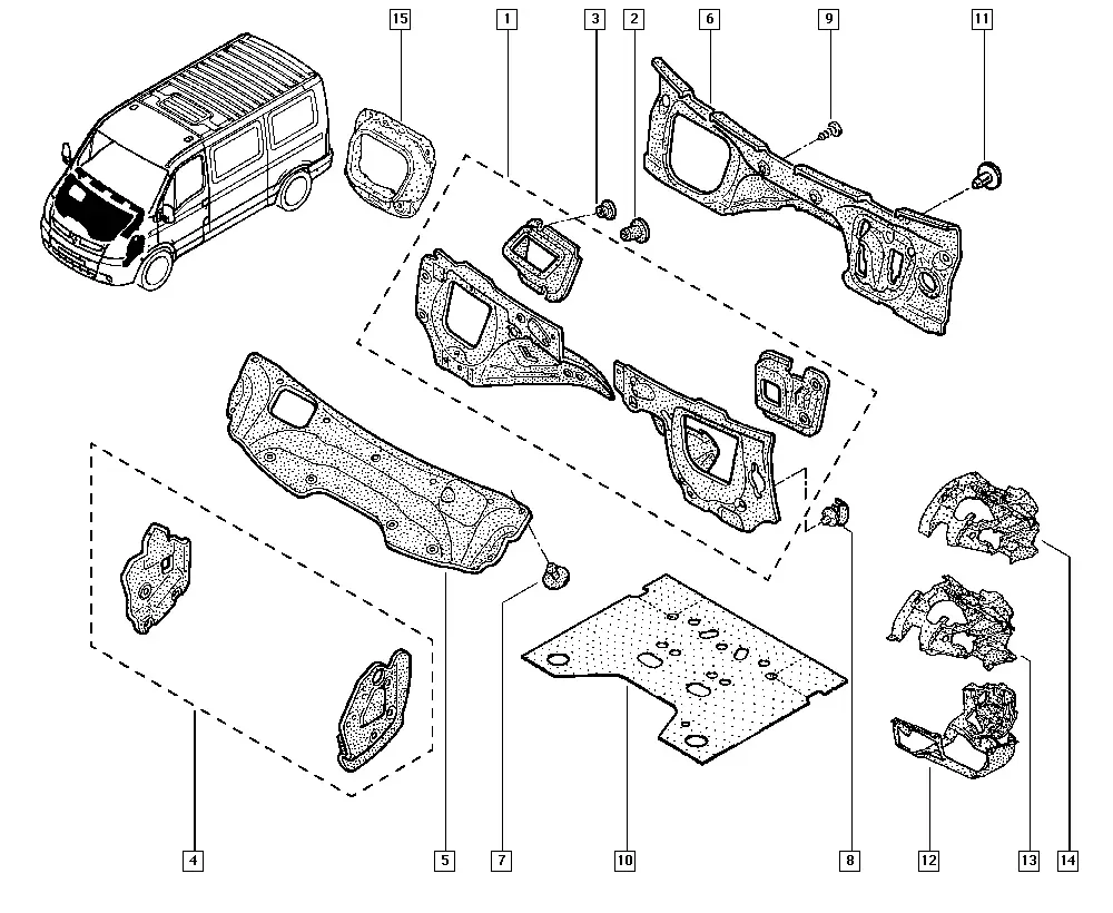 Engine Compartment Insulation diagram