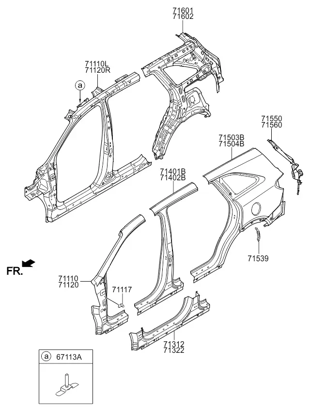 Body side panel diagram