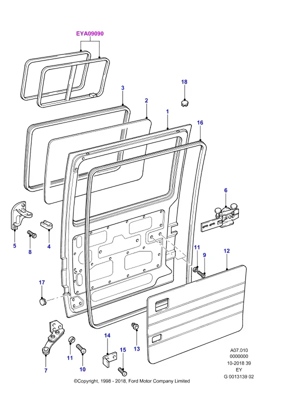 Sliding door diagram