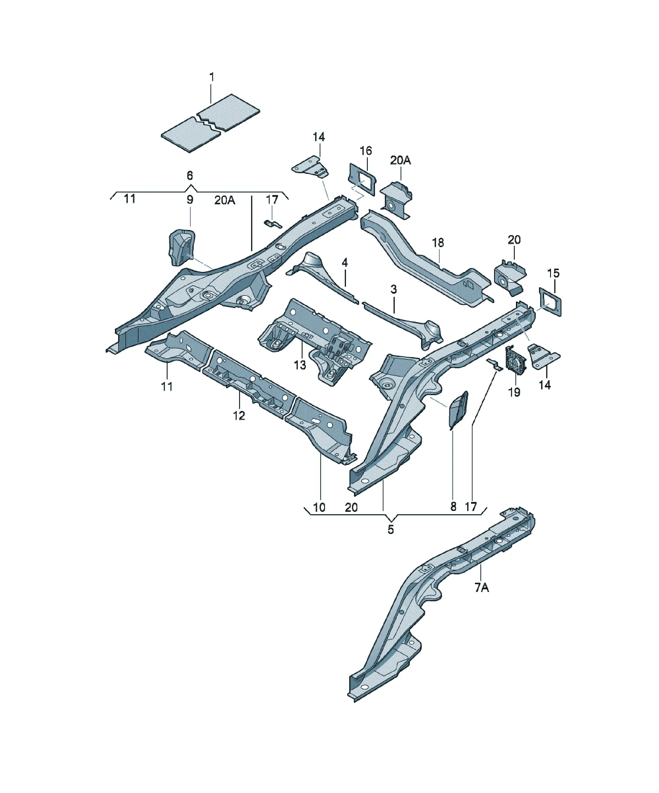 Side member diagram