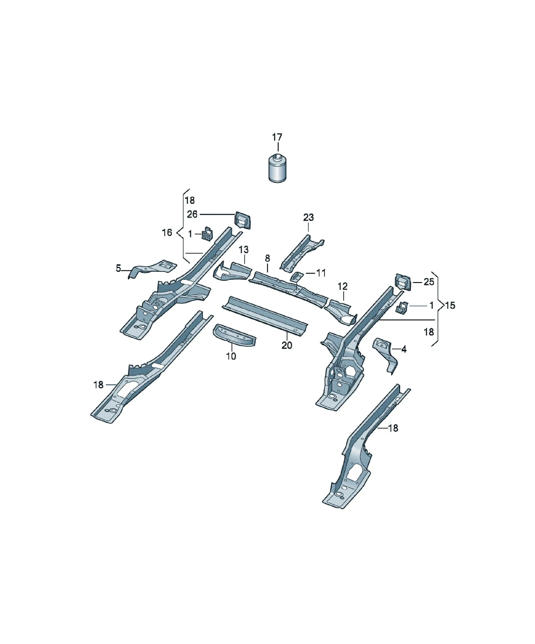 Side member diagram