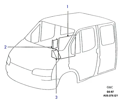 Interior trim diagram